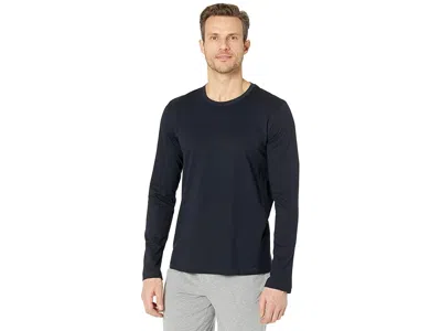 Hanro Living Long Sleeve Crew Neck Shirt In Black