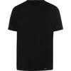 Hanro Living Shirts Cotton Crew Neck T-shirt In Black