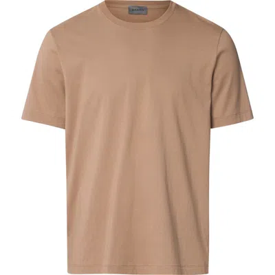 Hanro Living Shirts Cotton Crew Neck T-shirt In Brown