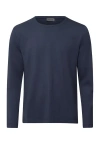Hanro Living Shirts Cotton Crew Neck Top In Blue