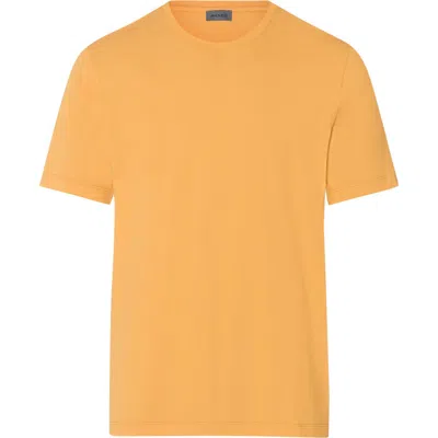 Hanro Living Shirts Cotton Crew Neck T-shirt In Orange