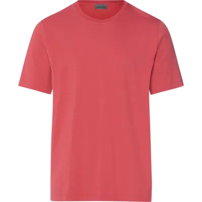 Hanro Living Shirts Cotton Crew Neck T-shirt In Red