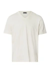 Hanro Living Shirts Cotton V-neck T-shirt In Warm Sand