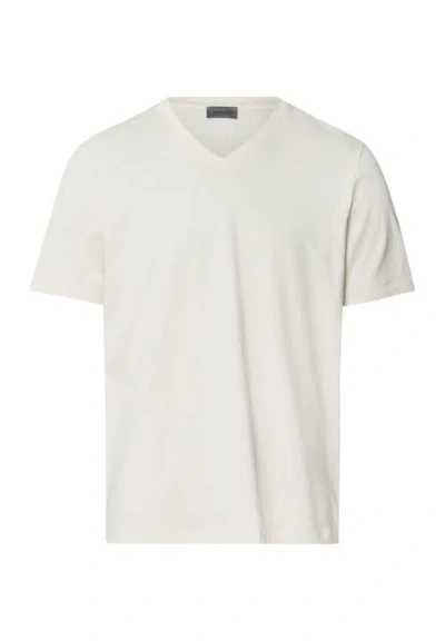 Hanro Living Shirts Cotton V-neck T-shirt In Neutral