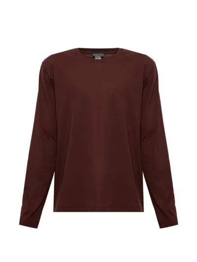 Hanro Living Shirts Long-sleeve T-shirt In Brown