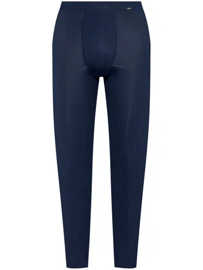 Hanro Logo-tag Leggings In Blue