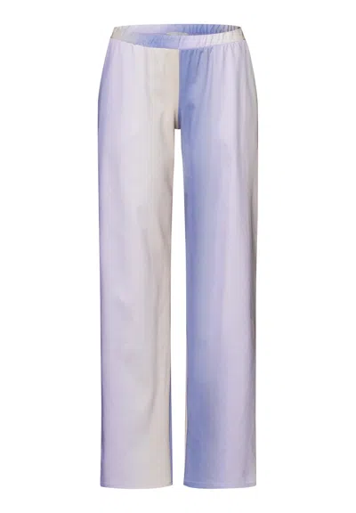 Hanro Loie Ombre Cotton Pants In Blue