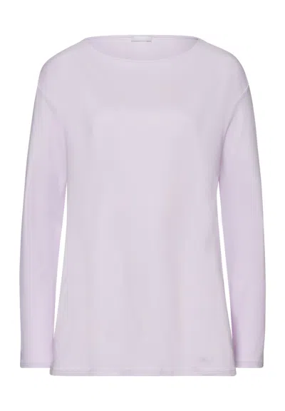 Hanro Loie Relaxed Round Neck Cotton Top In White