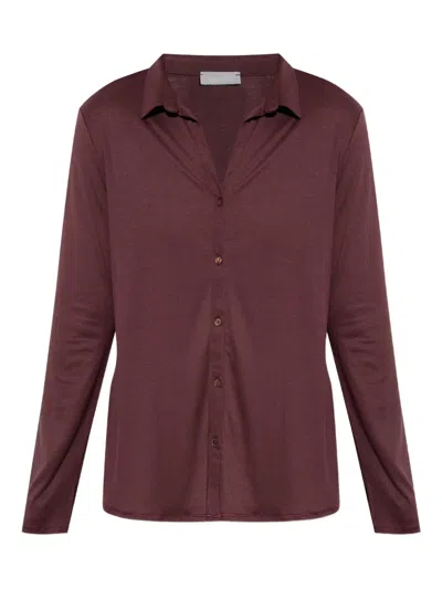 HANRO LONG-SLEEVE BUTTON-DOWN SHIRT