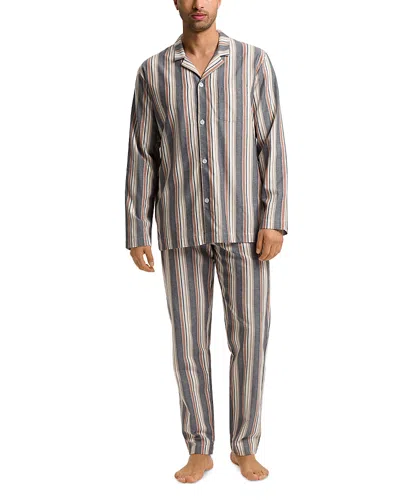 Hanro Long Sleeve Pajama Set In Multi