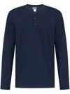Hanro Long-sleeves Cotton T-shirt In Blue