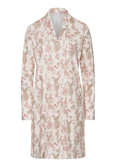 Hanro Loungy Nights Cotton Sleep Shirt In Multi
