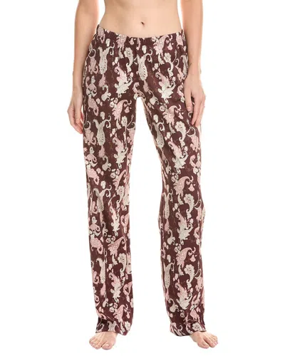 Hanro Loungy Nights Knit Pant In Brown