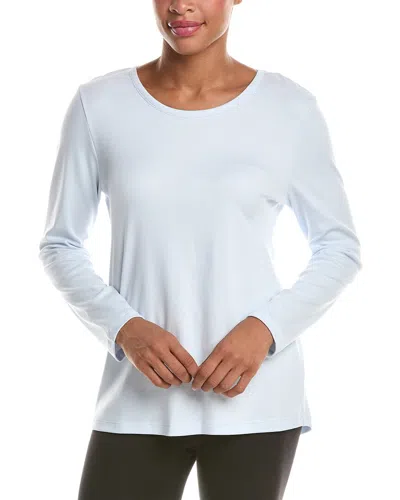 Hanro Loungy Nights Relaxed Round Neck Top In White