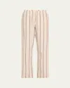 Hanro Loungy Nights Striped Flannel Pants In Meraki Stripe