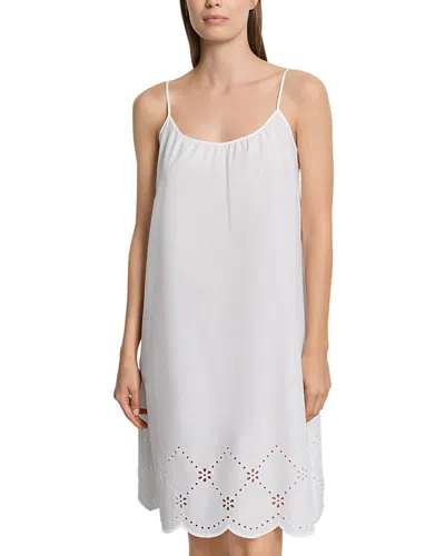 Hanro Lumi Spaghetti Chemise In White