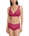 Hanro Luxury Moments All Lace Soft Cup Bra In Pink