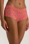 Hanro Luxury Moments Boyleg Briefs In Porcelain Rose