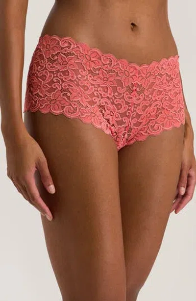 Hanro Luxury Moments Boyleg Briefs In Porcelain Rose