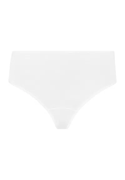 Hanro Luxury Moments Lace Back Cotton Brief In Animal Print