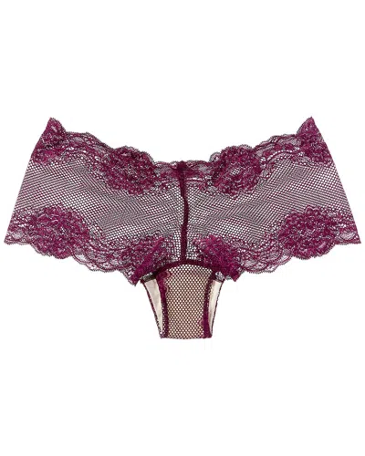 Hanro Luxury Moments Lace Boyleg In Brown