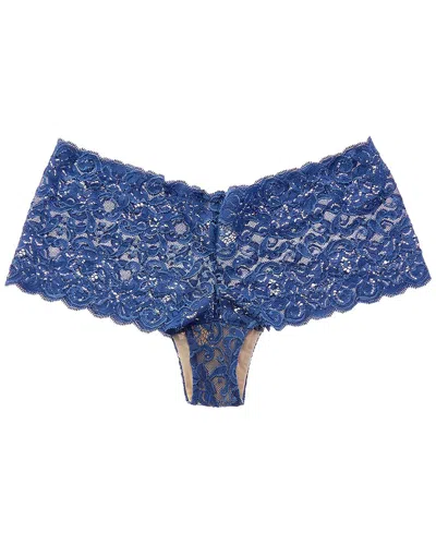 Hanro Luxury Moments Lace Boyleg In Blue