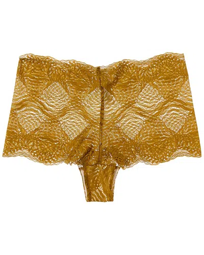 Hanro Luxury Moments Lace Boyleg In Green