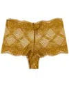Hanro Luxury Moments Lace Boyleg In Green