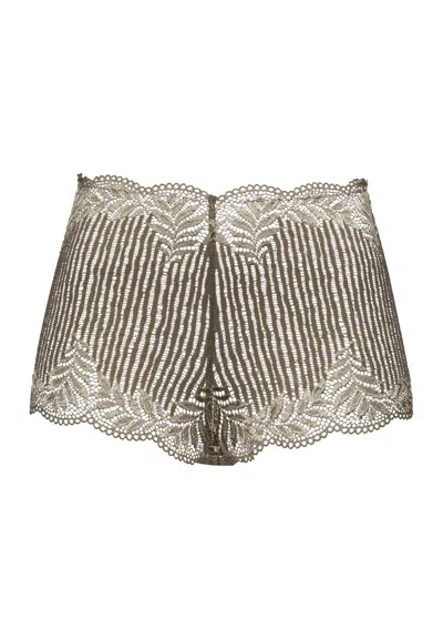 Hanro Luxury Moments Lace Boyleg In Green