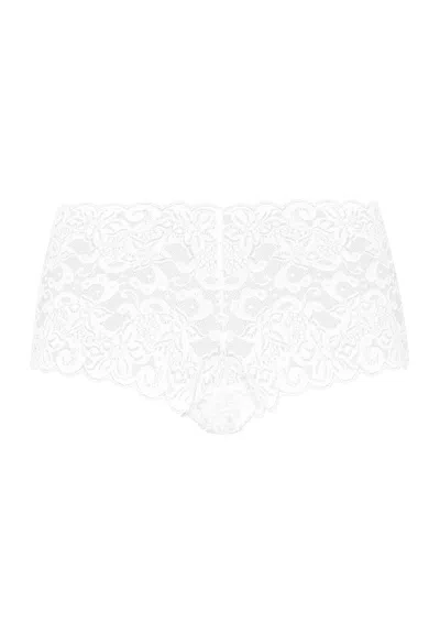 Hanro Luxury Moments Lace Boyleg In White