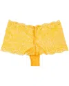 Hanro Luxury Moments Lace Boyleg In Yellow