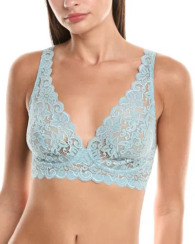 Hanro Luxury Moments Lace Soft Cup Bra In Blue