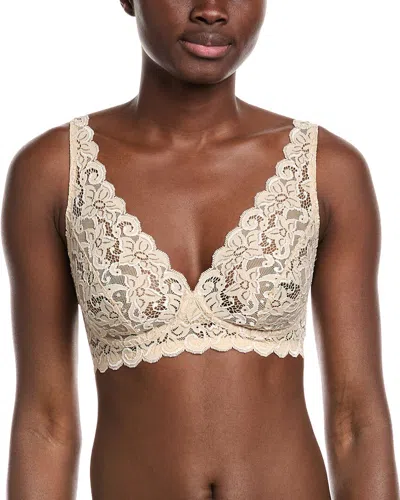 Hanro Luxury Moments Lace Soft Cup Bra In Brown