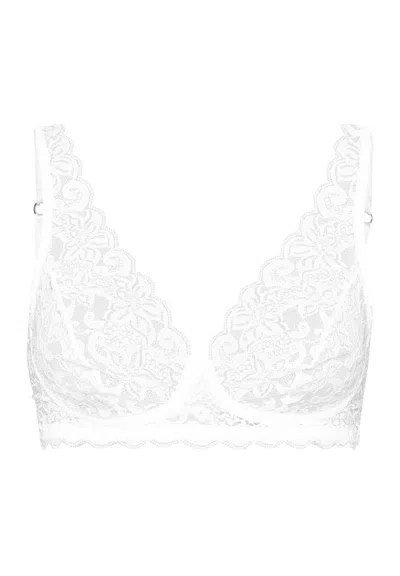 Hanro Luxury Moments Lace Soft Cup Bra In White