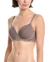 Hanro Luxury Moments Lace T-shirt Bra In Brown