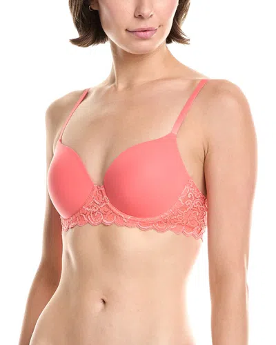 Hanro Luxury Moments Lace T-shirt Bra In Pink
