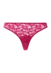 Hanro Luxury Moments Lace Thong In Pink
