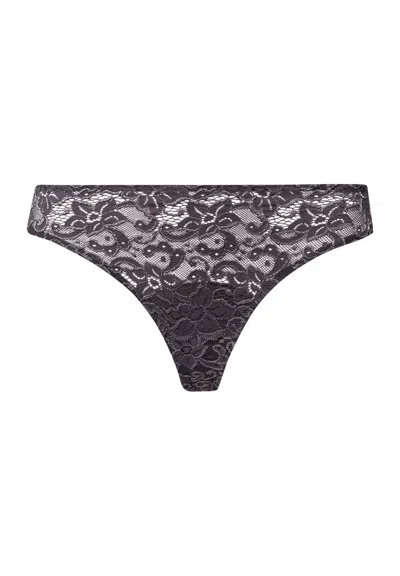 Hanro Luxury Moments Lace Thong In Multi