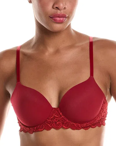 Hanro Luxury Moments Lace T-shirt Bra In Red