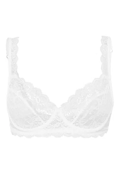 Hanro Luxury Moments Lace Underwire Bra In White