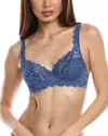 Hanro Luxury Moments Underwire Bra In Blue