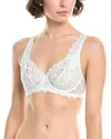 Hanro Luxury Moments Lace Unlined Underwire Bra In White