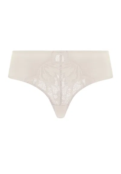 Hanro Lysia Lace High Cut Brief In Moonlight