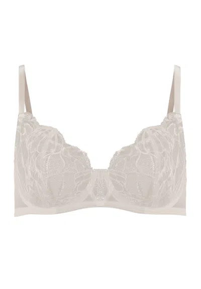 Hanro Lysia Lace Underwire Bra In White