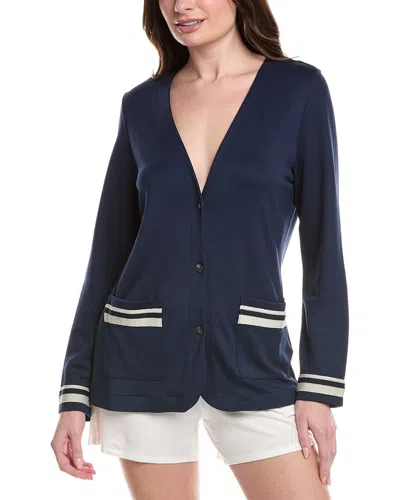 Hanro Madeleine Jacket In Blue