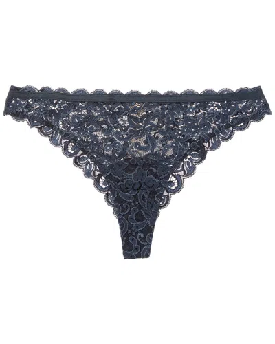 Hanro Marlene Brazilian Panty In Blue