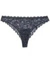 Hanro Marlene Brazilian Panty In Blue