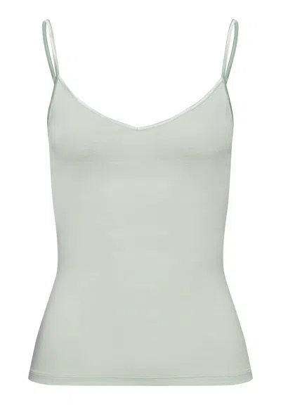 Hanro Marlene Tencel™ And Silk Camisole In Green