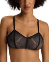 Hanro Martha Lace Bralette In Black