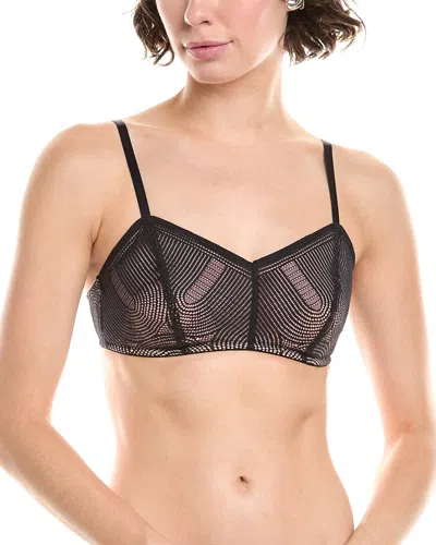 Hanro Martha Lace Bralette In Black